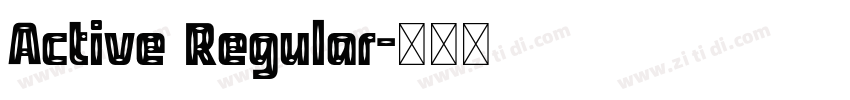 Active Regular字体转换